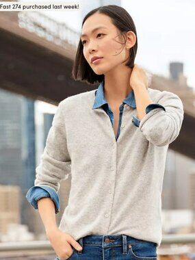 Cashmere Cardigan Sweater